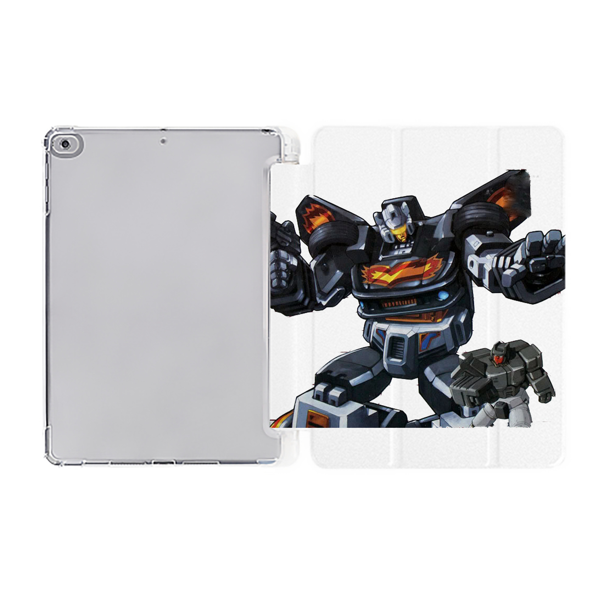 （画像用）  IPad ケース ペン収納付き 三つ折りスタンド PUレザー×シリコン 対応機種9.5/10.5/10.9インチ